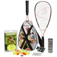 Speedminton® Set S900 Premium (2x Carbon-Schläger, EasyCourt, 5xSpeeder, 4xSpeedlights, Tasche)